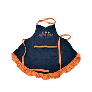 Halloween Kitchen Apron Mummy's Kitchen Little Monsters Pockets Ruffles One Size